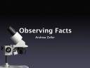 Observing Facts (Chapter 8)